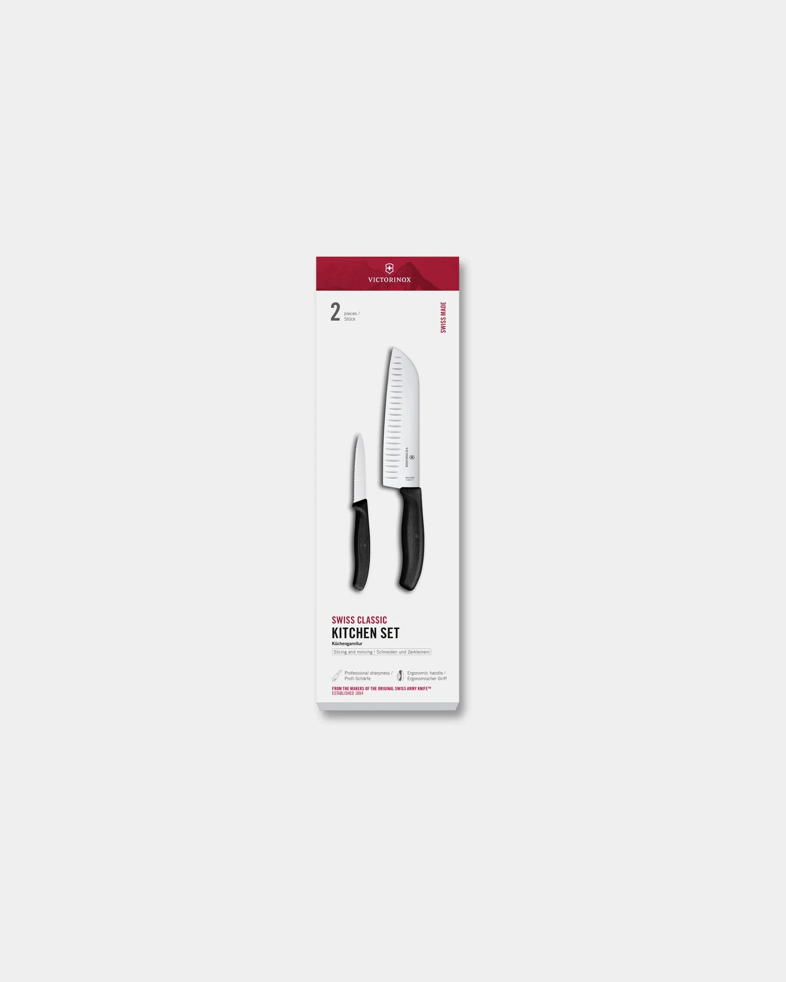 Messenset Swiss Classic 17 cm om te personaliseren - Zwart