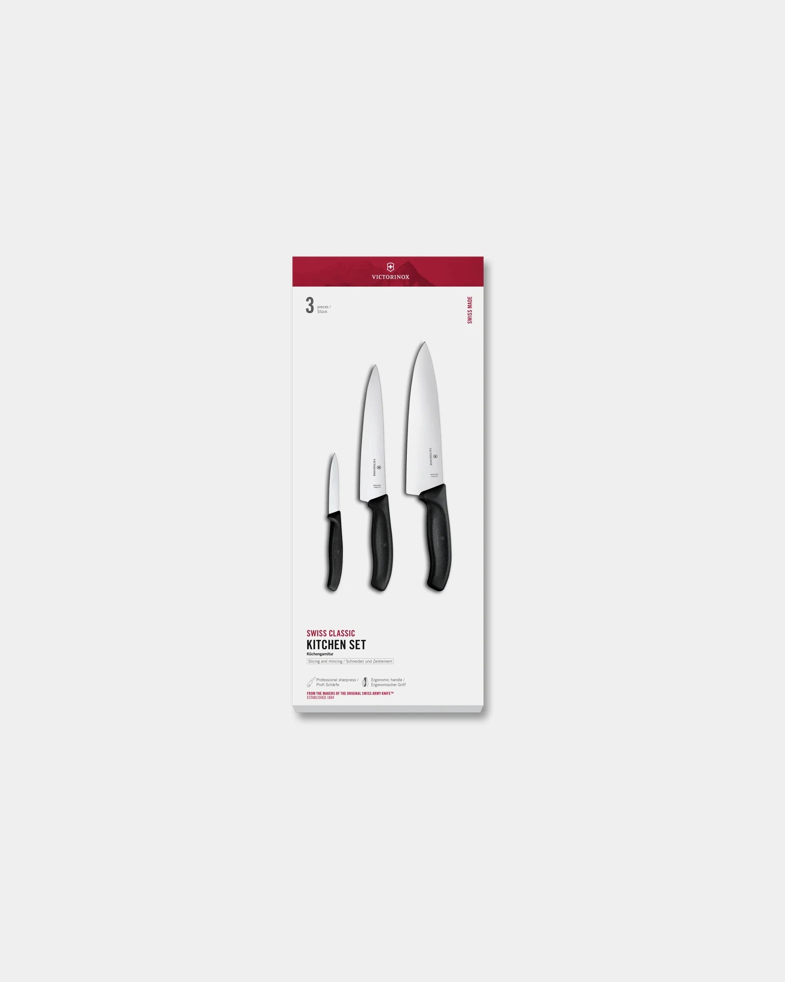 Messenset Victorinox Swiss Classic om te personaliseren - Zwart