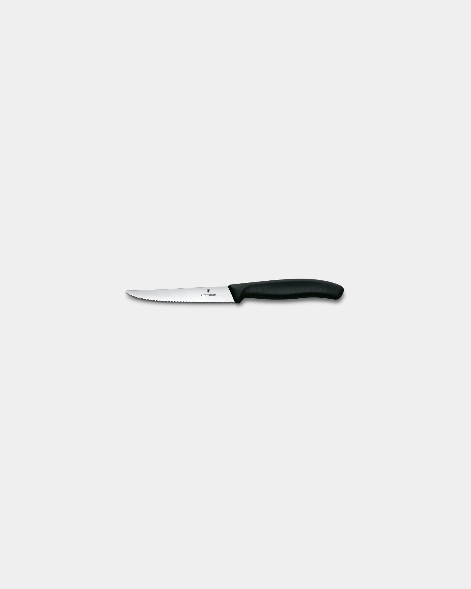 Steak- en pizzames Swiss Classic 11 cm om te personaliseren - Zwart