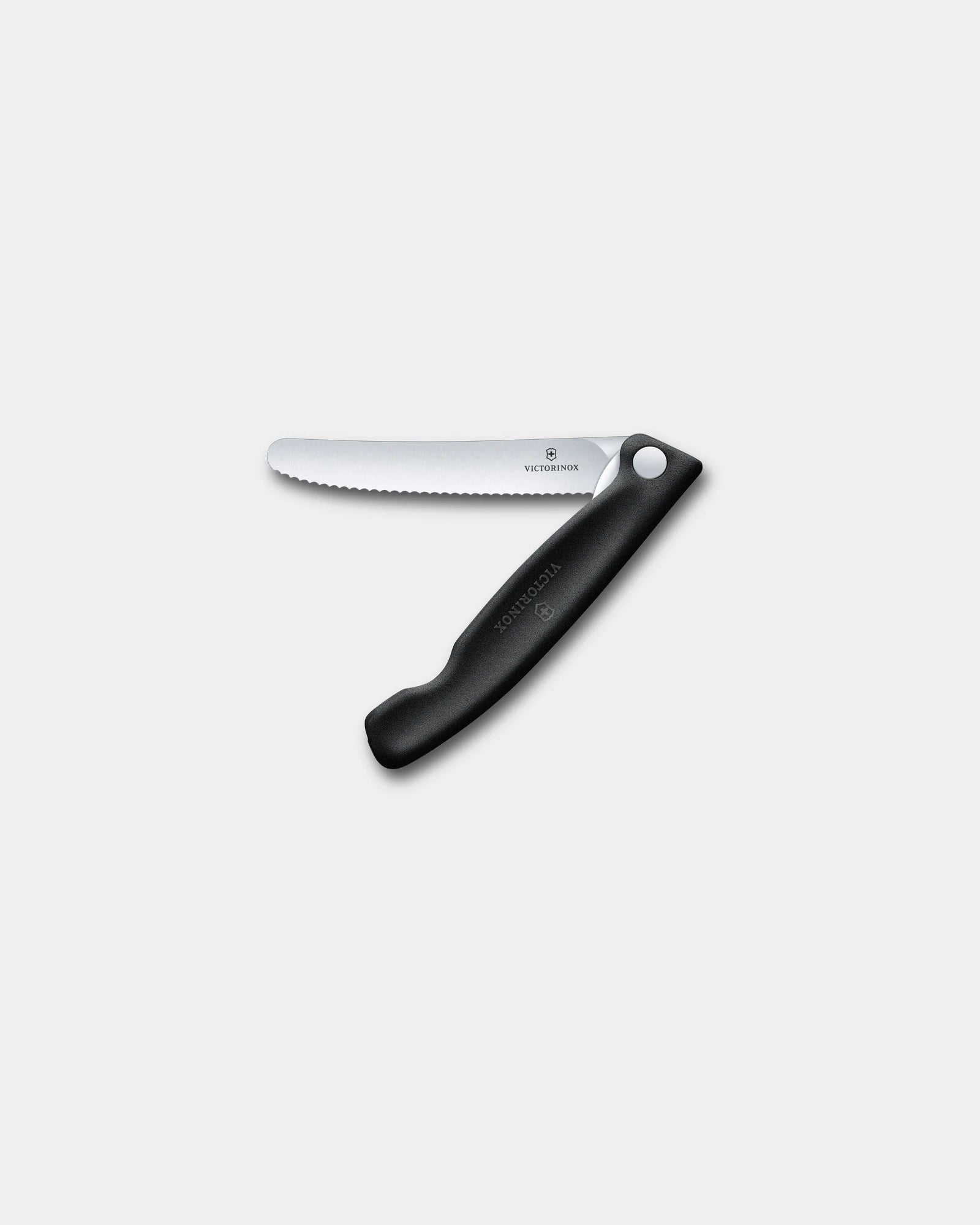 Picknickmes gekarteld Victorinox 11 cm om te personaliseren - Zwart