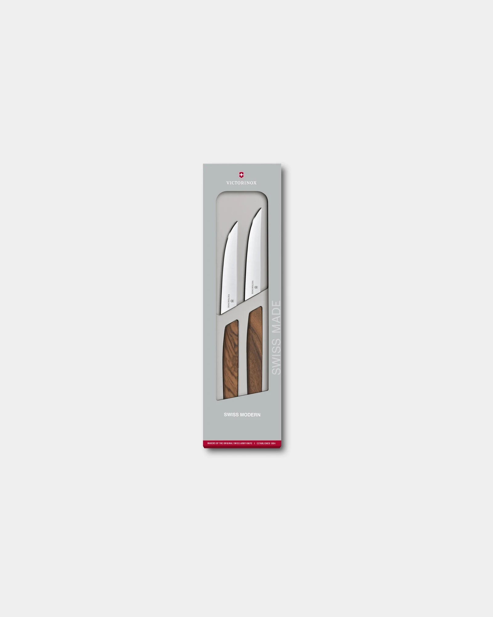 Steakmessenset walnotenhout Victorinox om te personaliseren - Notenhout