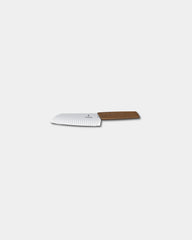 Santokumes Swiss Modern notenhout 17 cm om te personaliseren - Notenhout