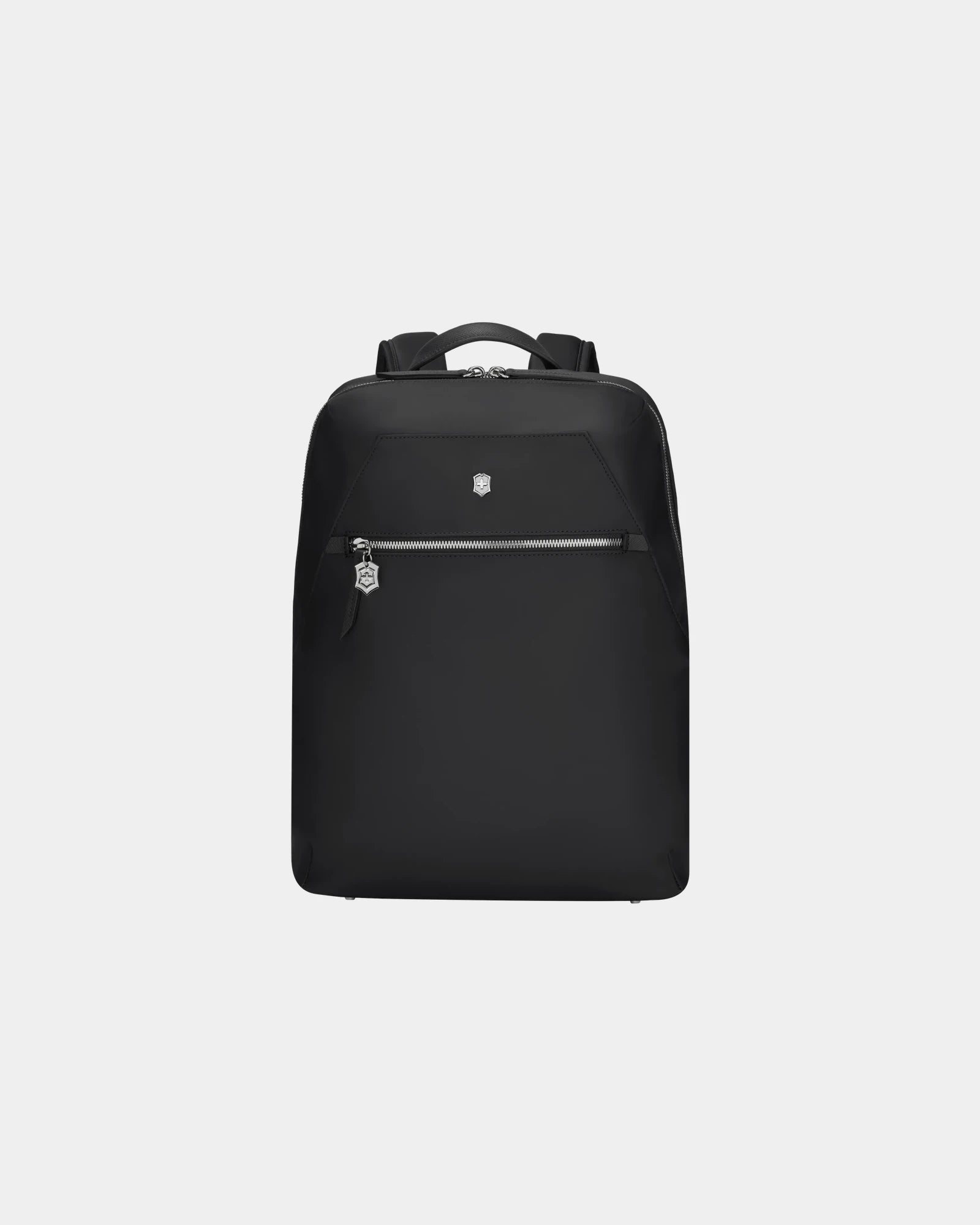 Rugzak nylon en leer Victoria Signature om te personaliseren - Zwart