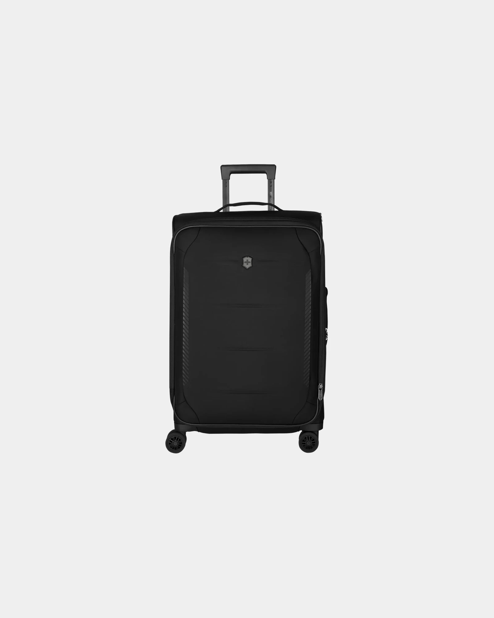 Gerecyclede koffer Crosslight 74L om te personaliseren - Zwart