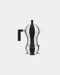 Espressomaker Alessi Pulcina om te personaliseren - Zwart