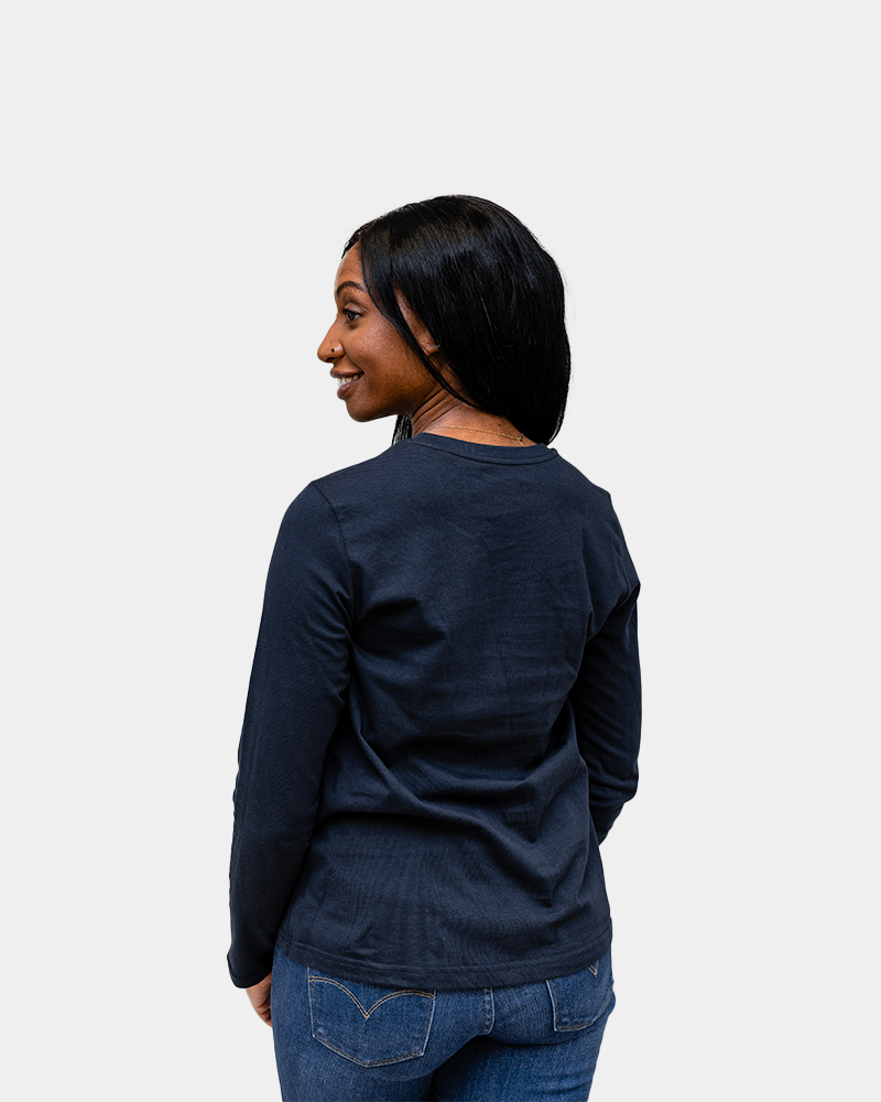DamesT-shirt met lange mouwen om te personaliseren - 2
