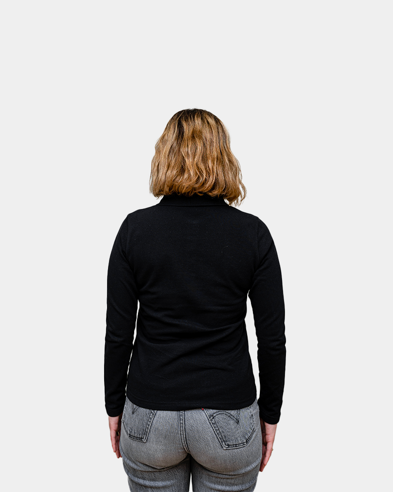 Damespolo met lange mouwen om te personaliseren - 3