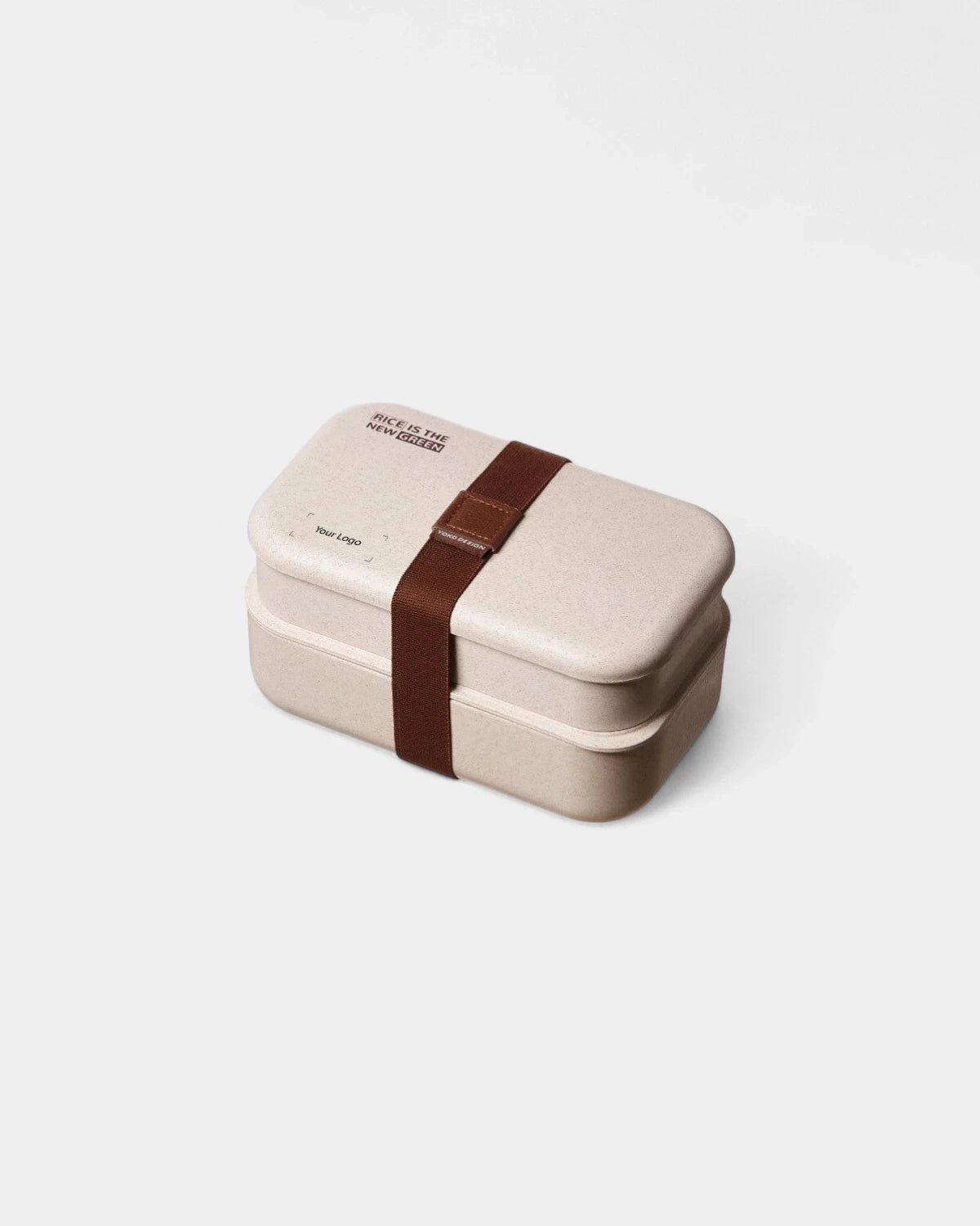 Lunchbox met 2 etages van houtvezel om te personaliseren