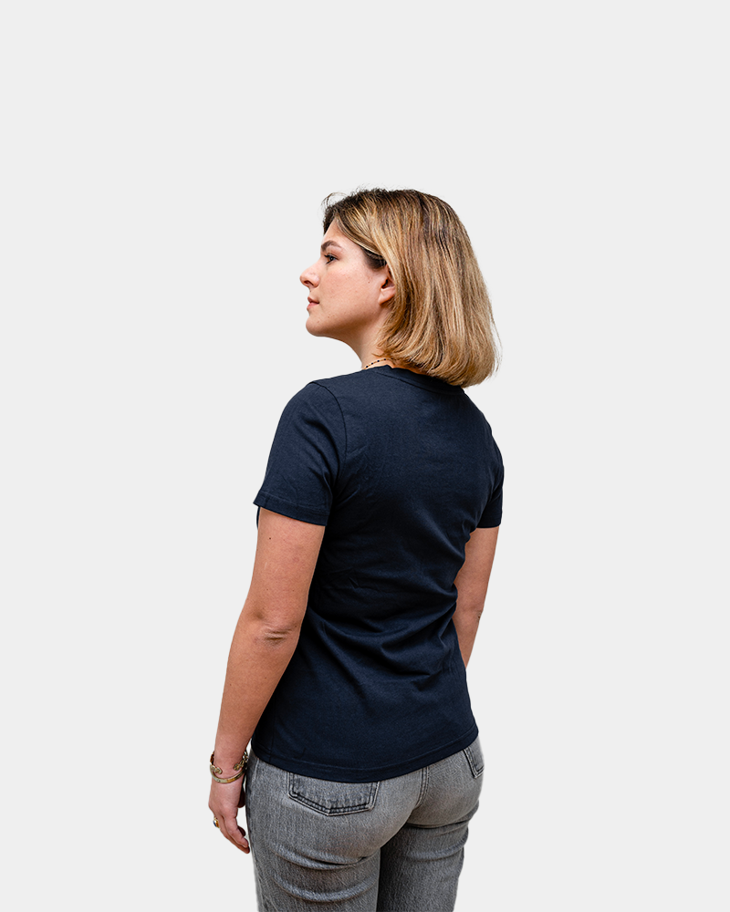 DamesT-shirt V-hals Made in France om te personaliseren - 10