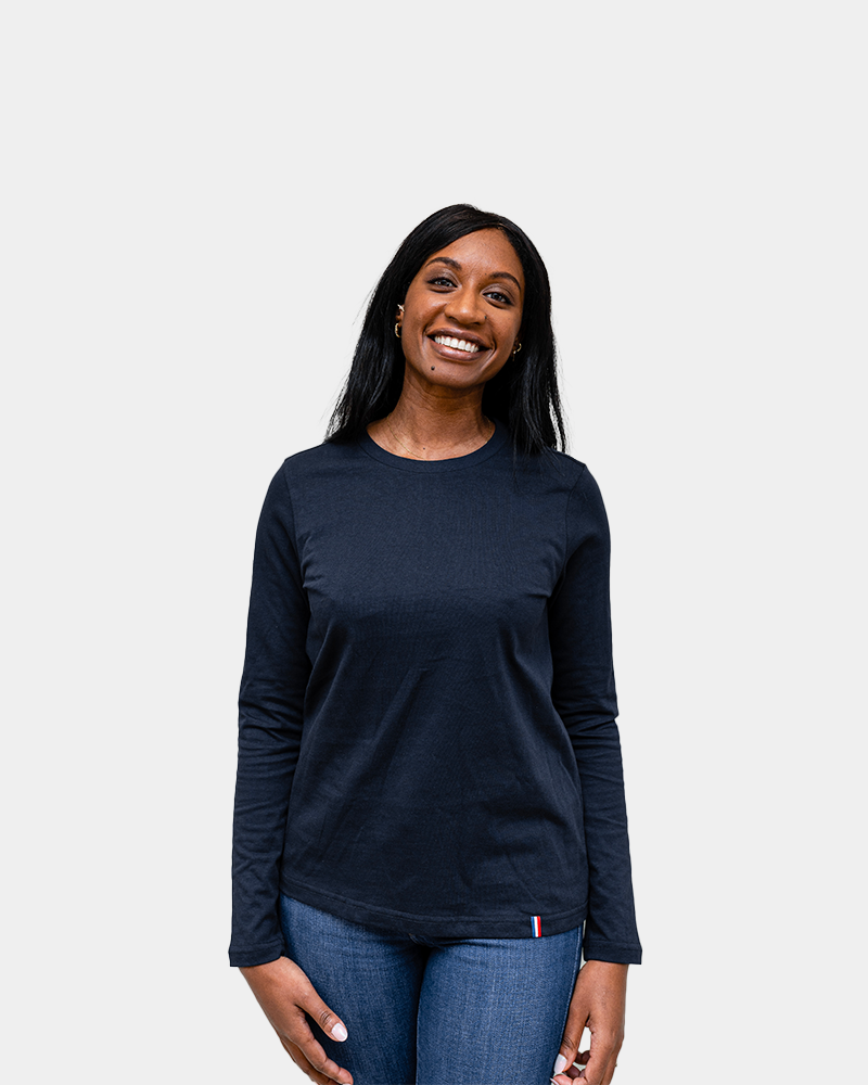 DamesT-shirt met lange mouwen om te personaliseren