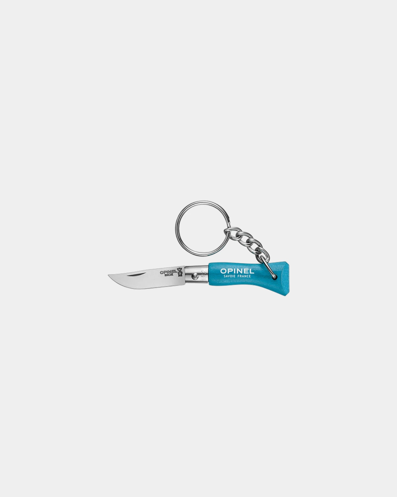 Sleutelhanger Opinel N°04 rvs om te personaliseren - Blauw
