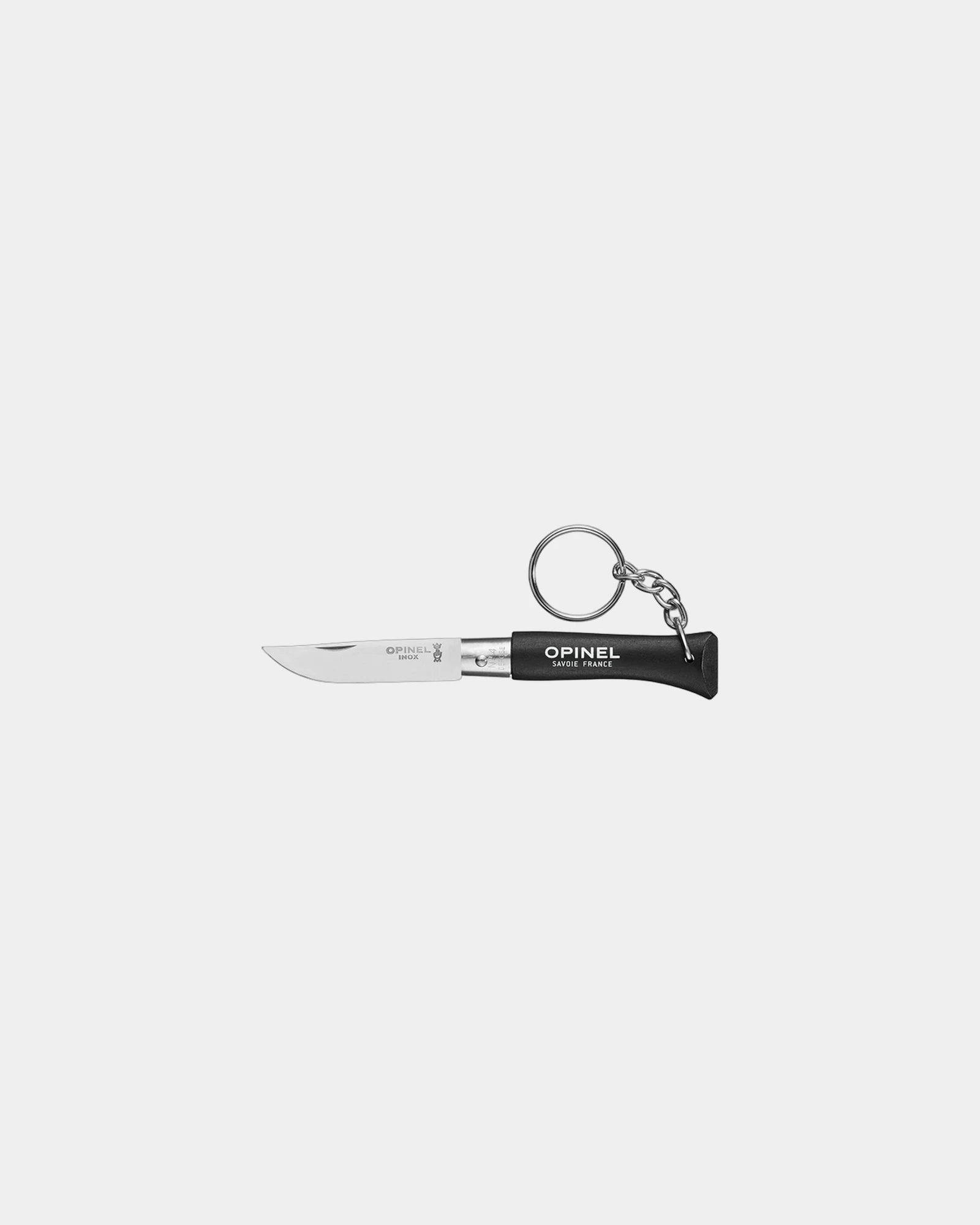 Sleutelhanger Opinel N°04 rvs om te personaliseren - Zwart