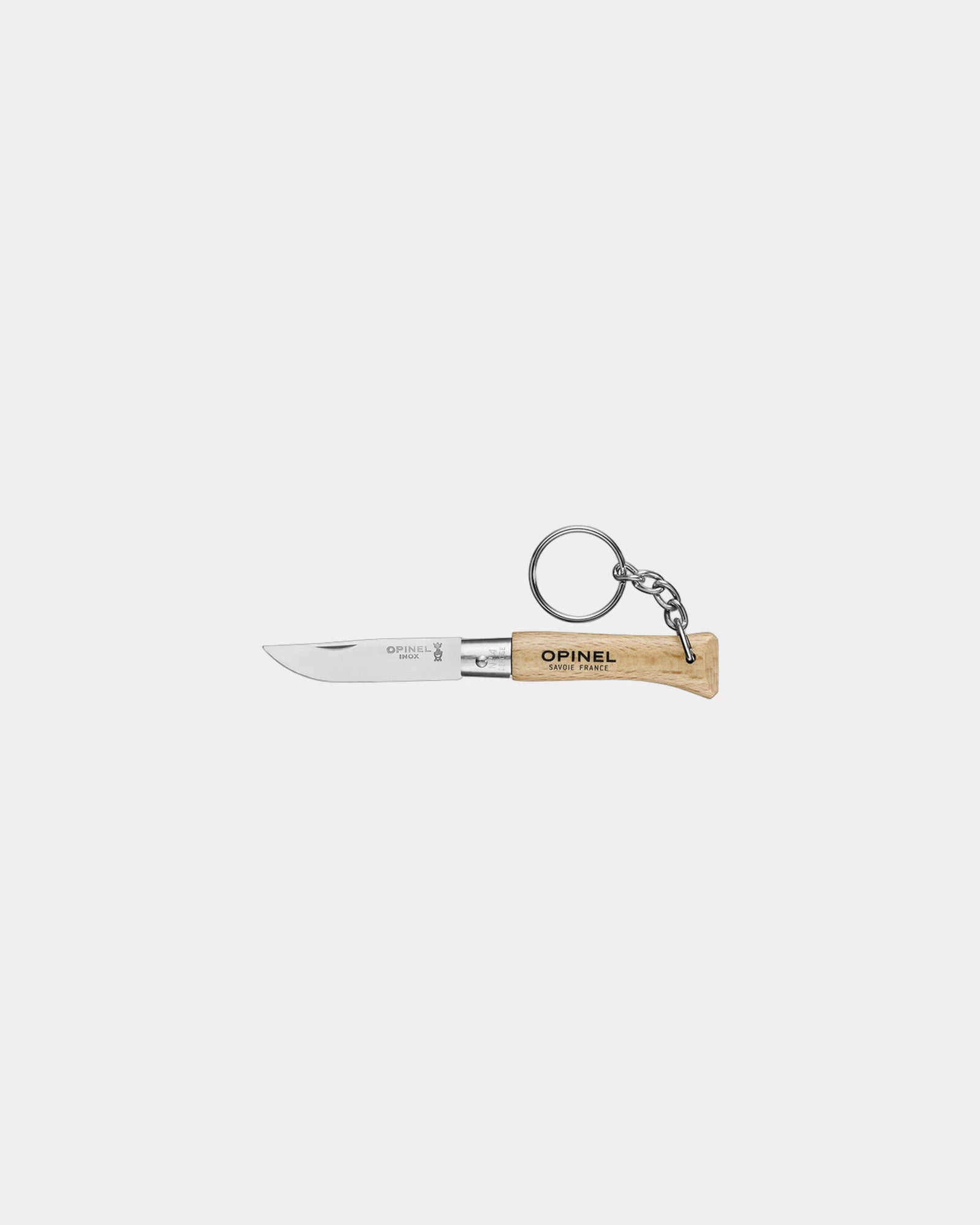 Sleutelhanger Opinel N°04 rvs om te personaliseren - Beige