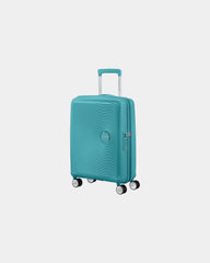 Koffer American Tourister Soundbox 55cm om te personaliseren - Turquoise blauw