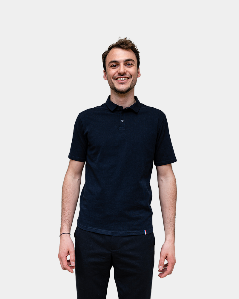 Milieuvriendelijke herenpolo om te personaliseren - 4