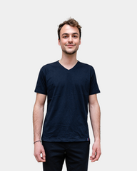 HerenT-shirt V-hals Made in France om te personaliseren