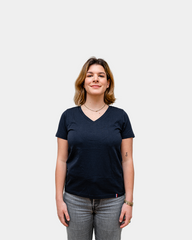 DamesT-shirt V-hals Made in France om te personaliseren - 8