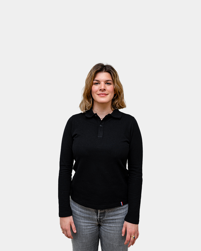 Damespolo met lange mouwen om te personaliseren