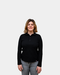 Damespolo met lange mouwen om te personaliseren