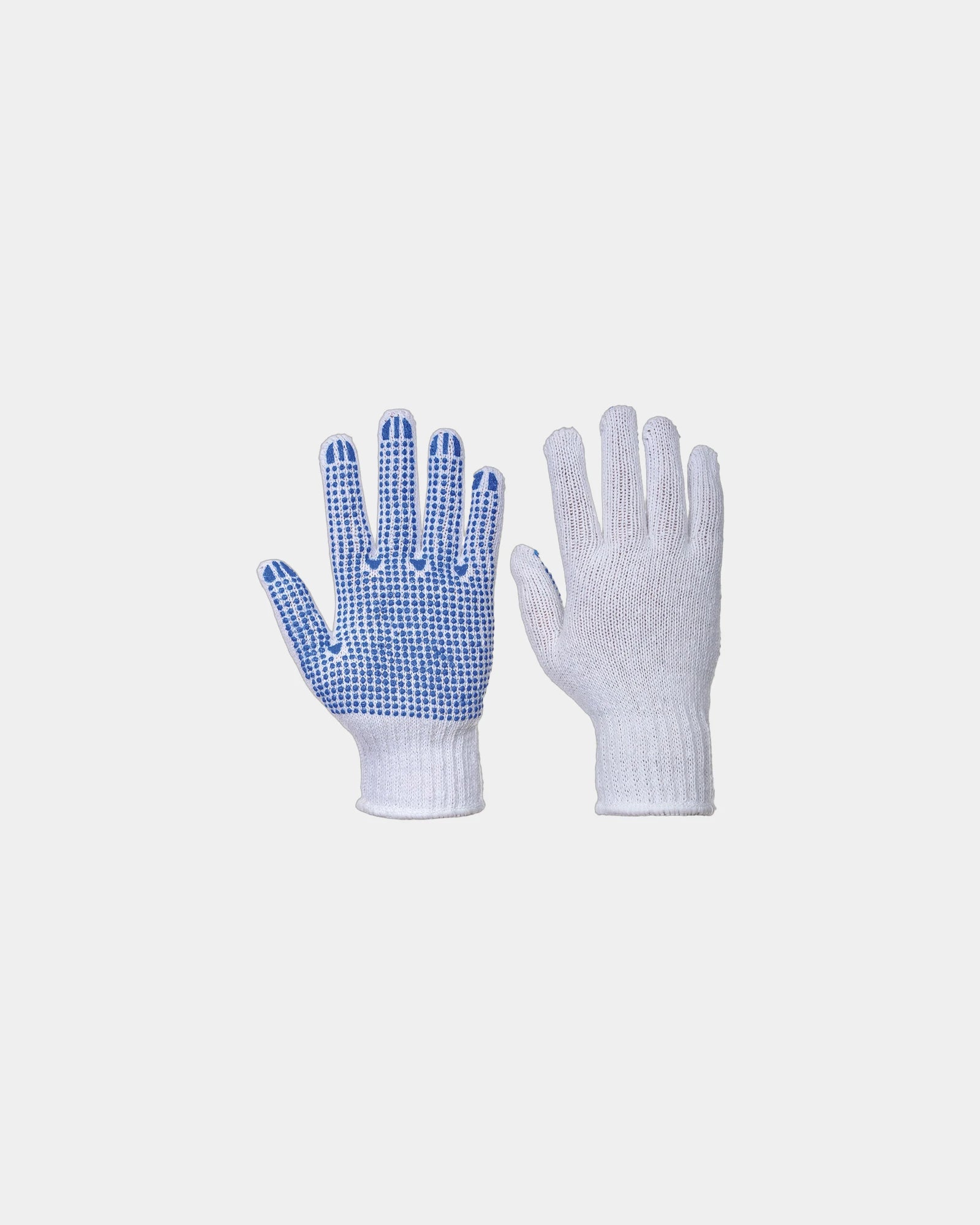 Werkhandschoen gebreid met PVC-noppen om te personaliseren - Wit