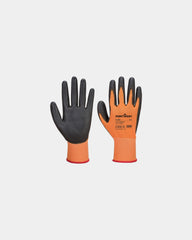 Werkhandschoen PU-coating polyester om te personaliseren - Oranje