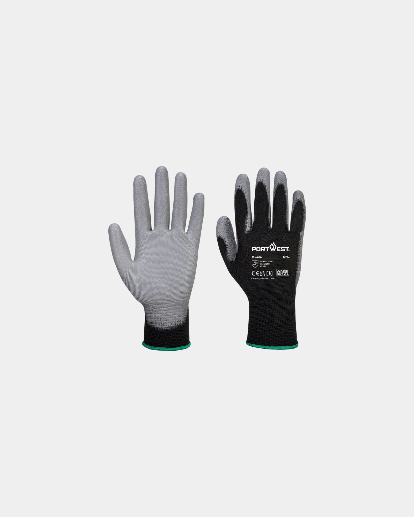 Werkhandschoen PU-coating polyester om te personaliseren - Kaki