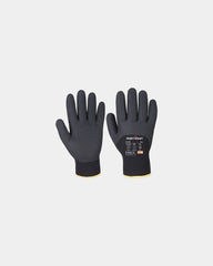 Winterhandschoenen nitrile gevoerd warm om te personaliseren - Zwart