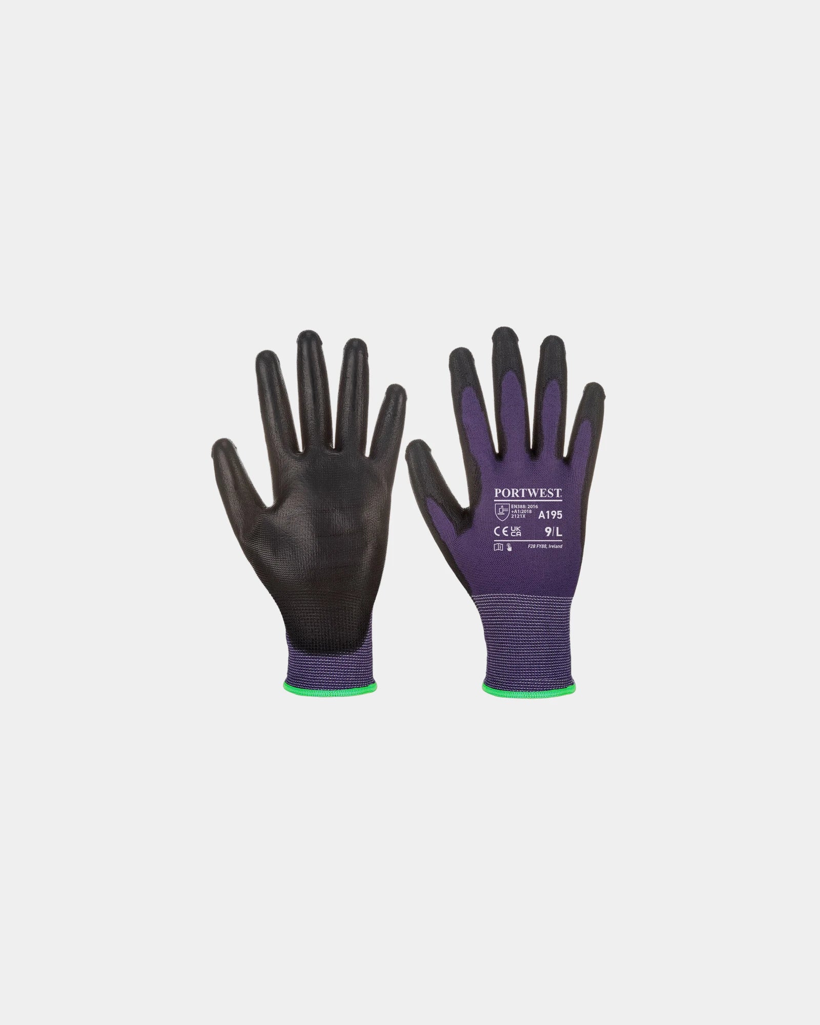 Tactiele PU-handschoen naadloos ademend om te personaliseren - Zwart