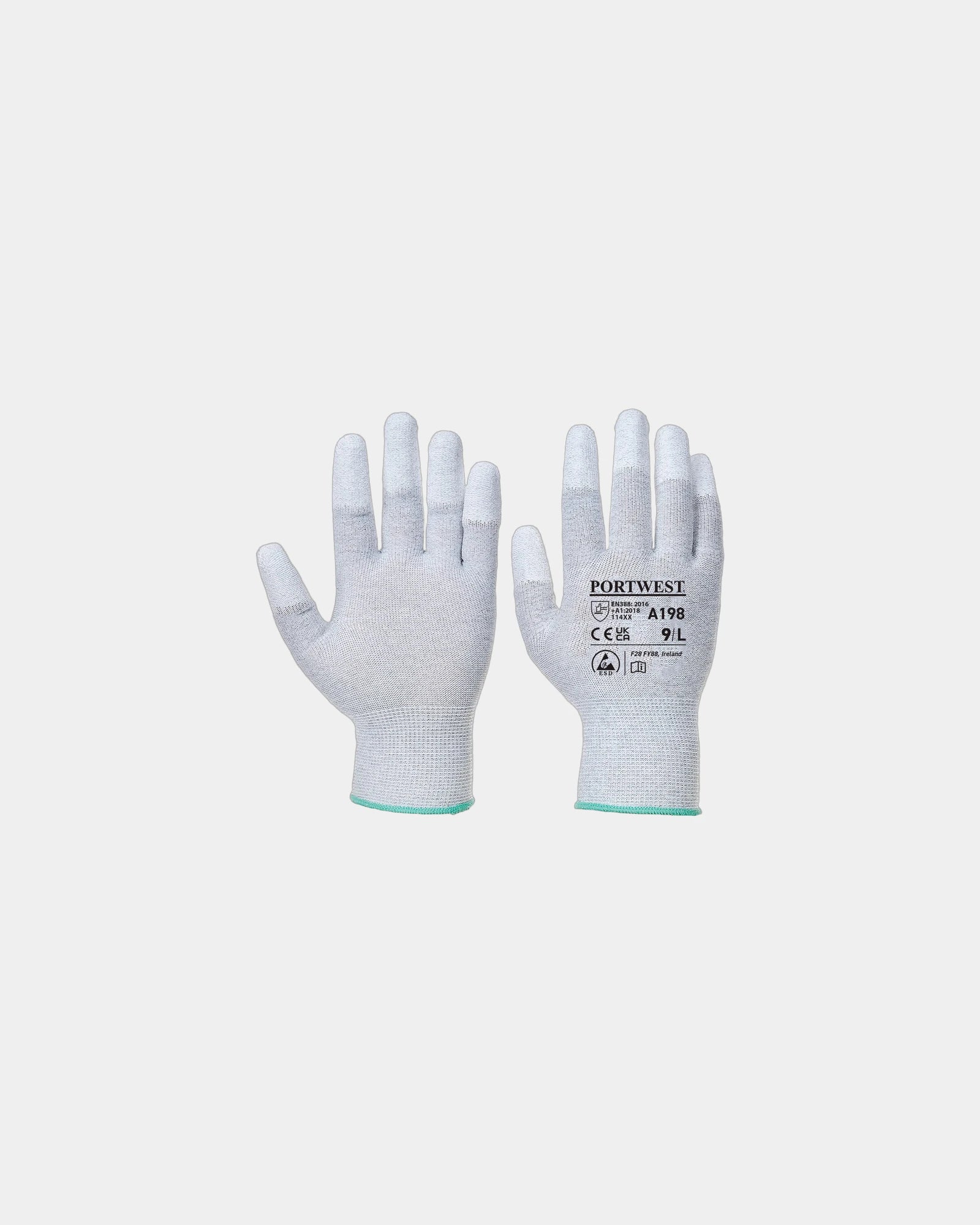 Antistatische handschoenen PU om te personaliseren - Grijs