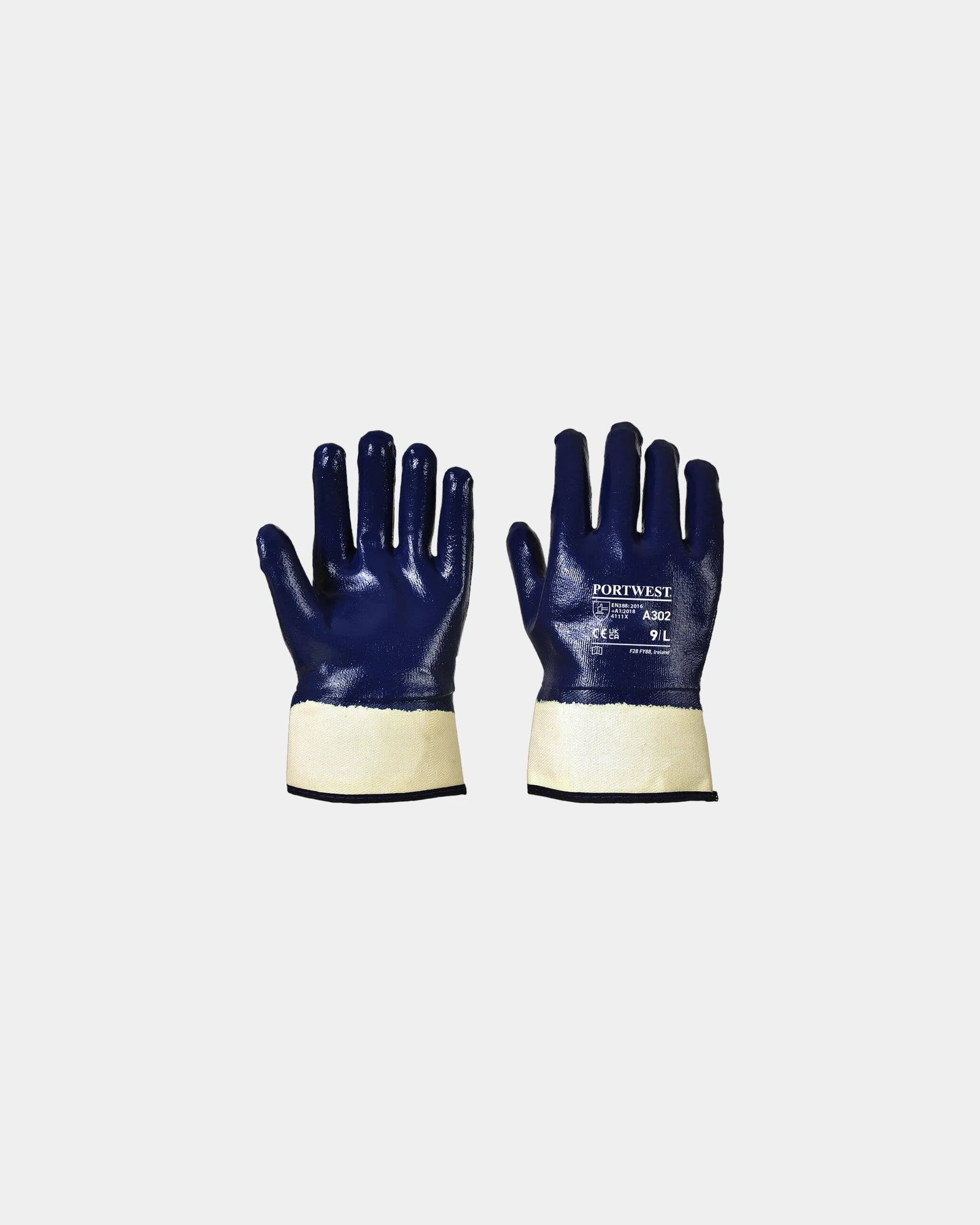 Nitril werkhandschoenen volledig gecoat om te personaliseren - Marineblauw