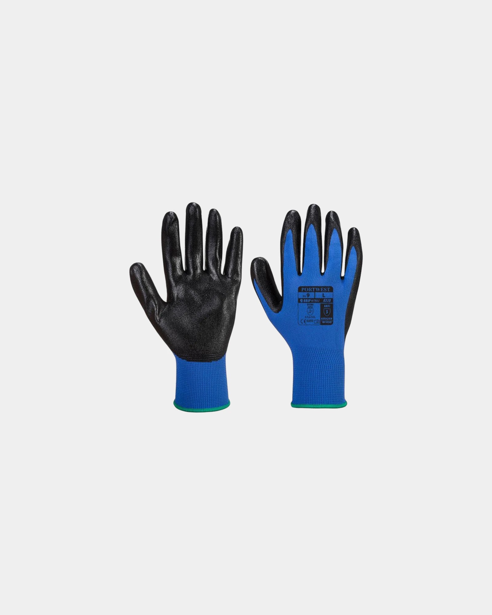 Precisiehandschoen nitril grip om te personaliseren - Blauw