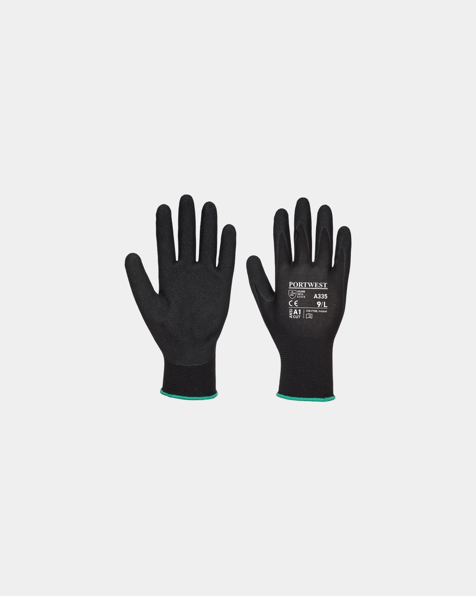 Werkhandschoen polyester nitrile gecoat om te personaliseren - Kaki