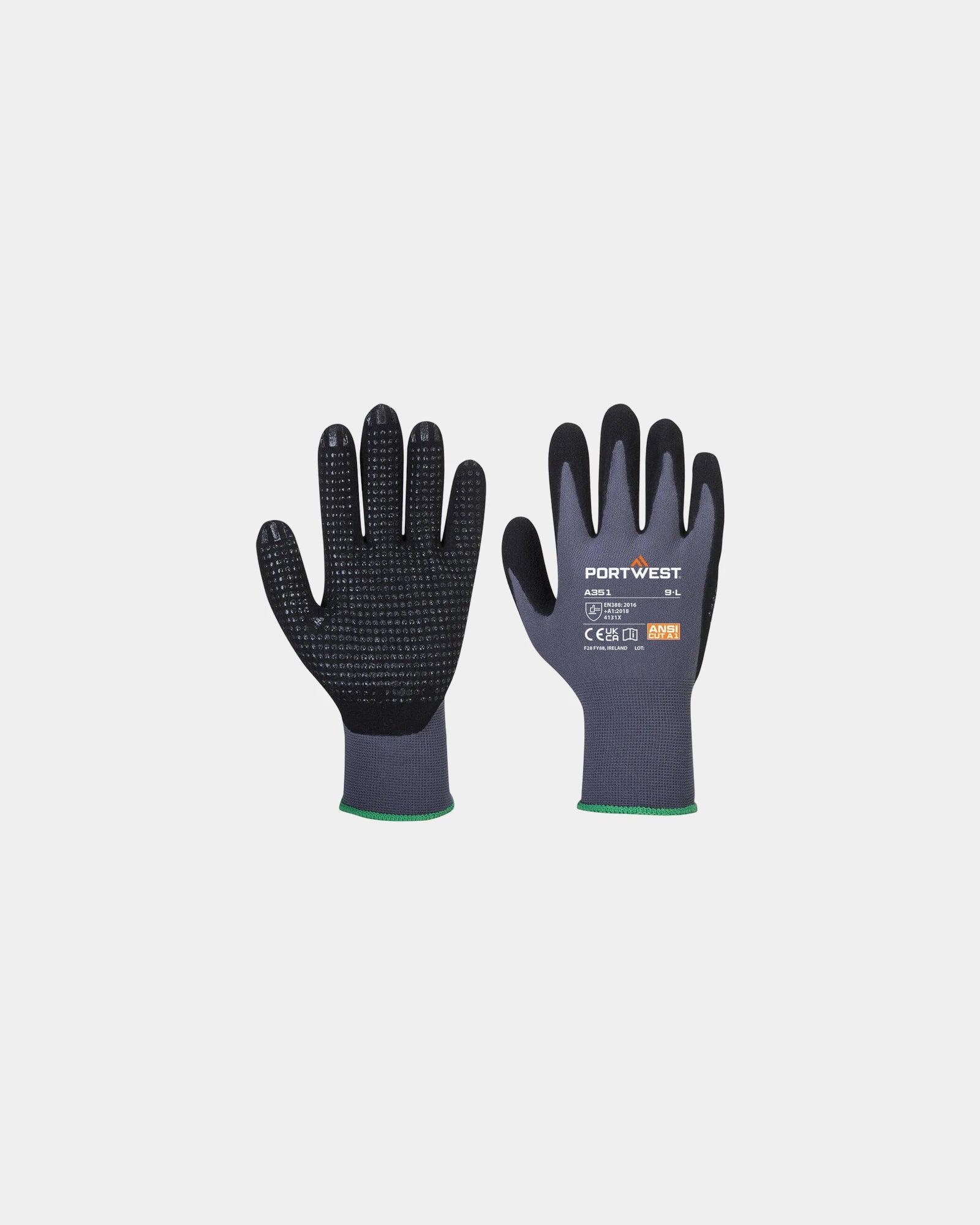 Werkhandschoenen nitril grip antislip om te personaliseren - Grijs