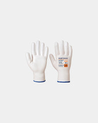 Snijbestendige handschoen PU coating om te personaliseren - Wit