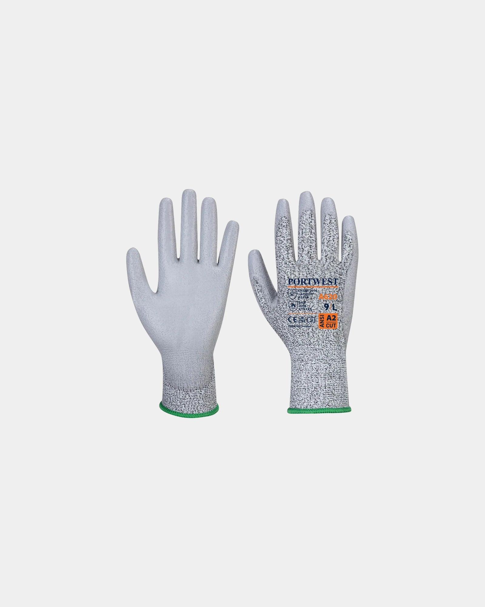 Snijbestendige handschoen PU coating om te personaliseren - Grijs