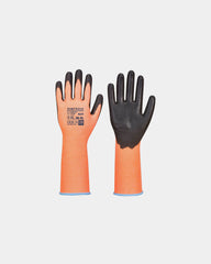 Snijbestendige handschoen lange mouw om te personaliseren - Oranje