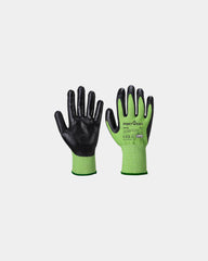 Snijwerende handschoen nitril groen om te personaliseren - Groen