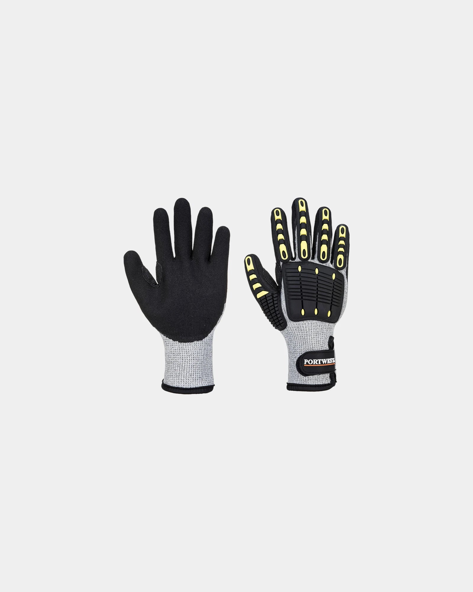 Thermische handschoen slagvast TPR om te personaliseren - Grijs