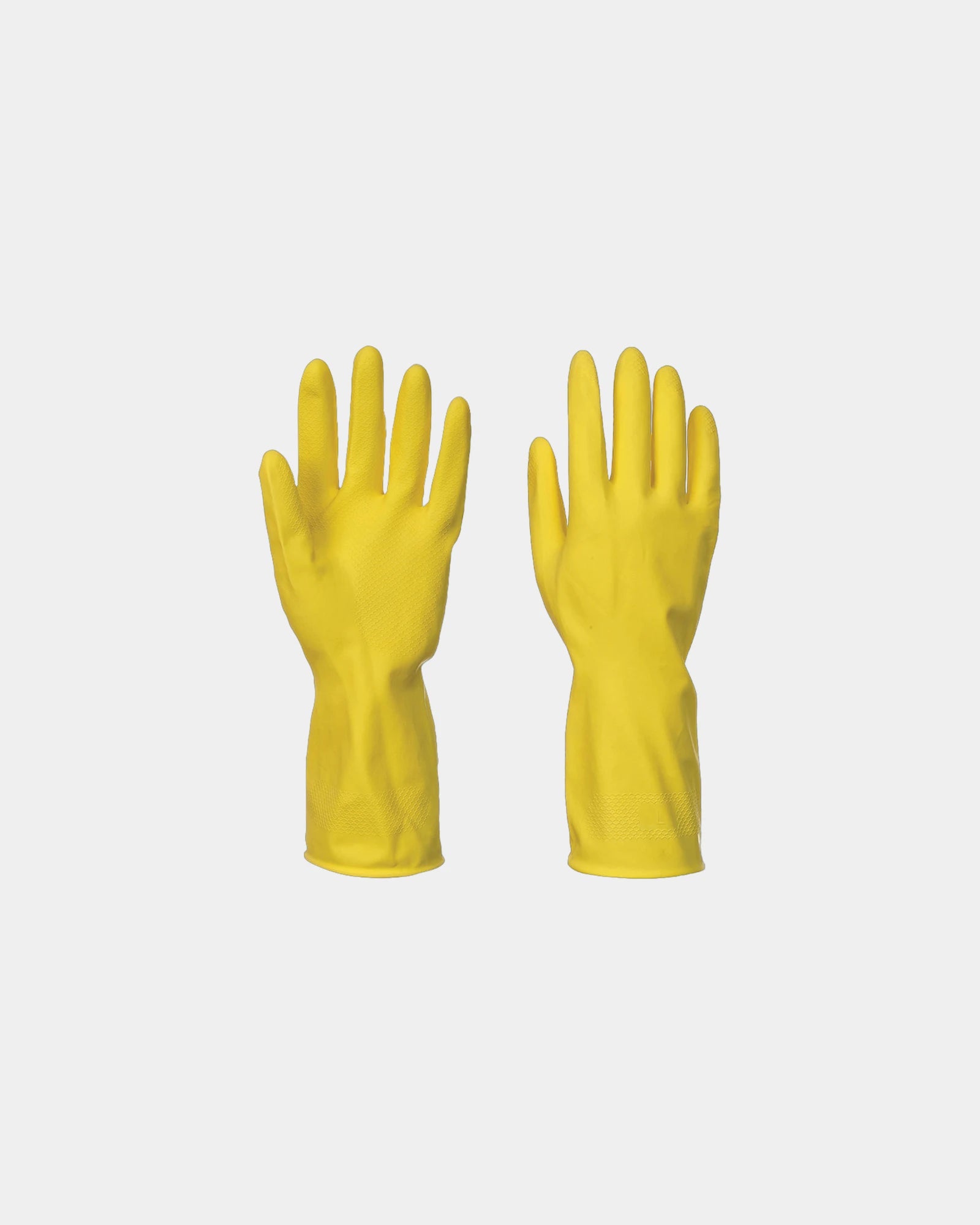 Huishoudhandschoenen latex gevoerd om te personaliseren - Geel