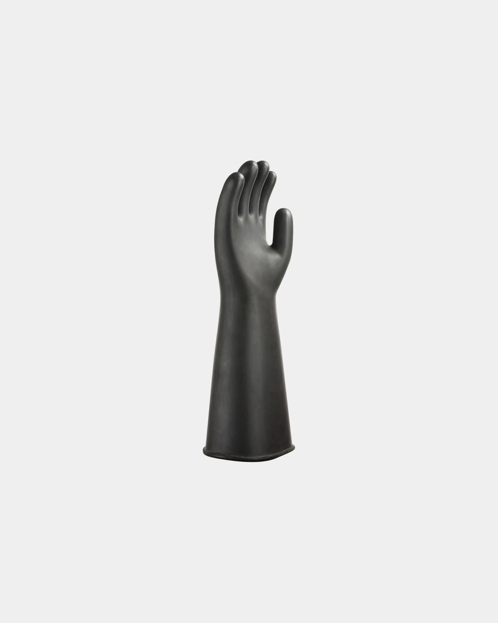 Zware rubberen latex handschoen om te personaliseren - Zwart-Hemelsblauw
