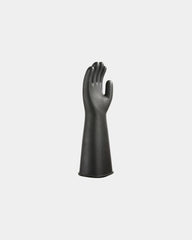 Zware rubberen latex handschoen om te personaliseren - Zwart-Hemelsblauw