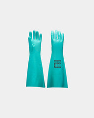 Handschoen nitril 48 cm antislip om te personaliseren - Groen