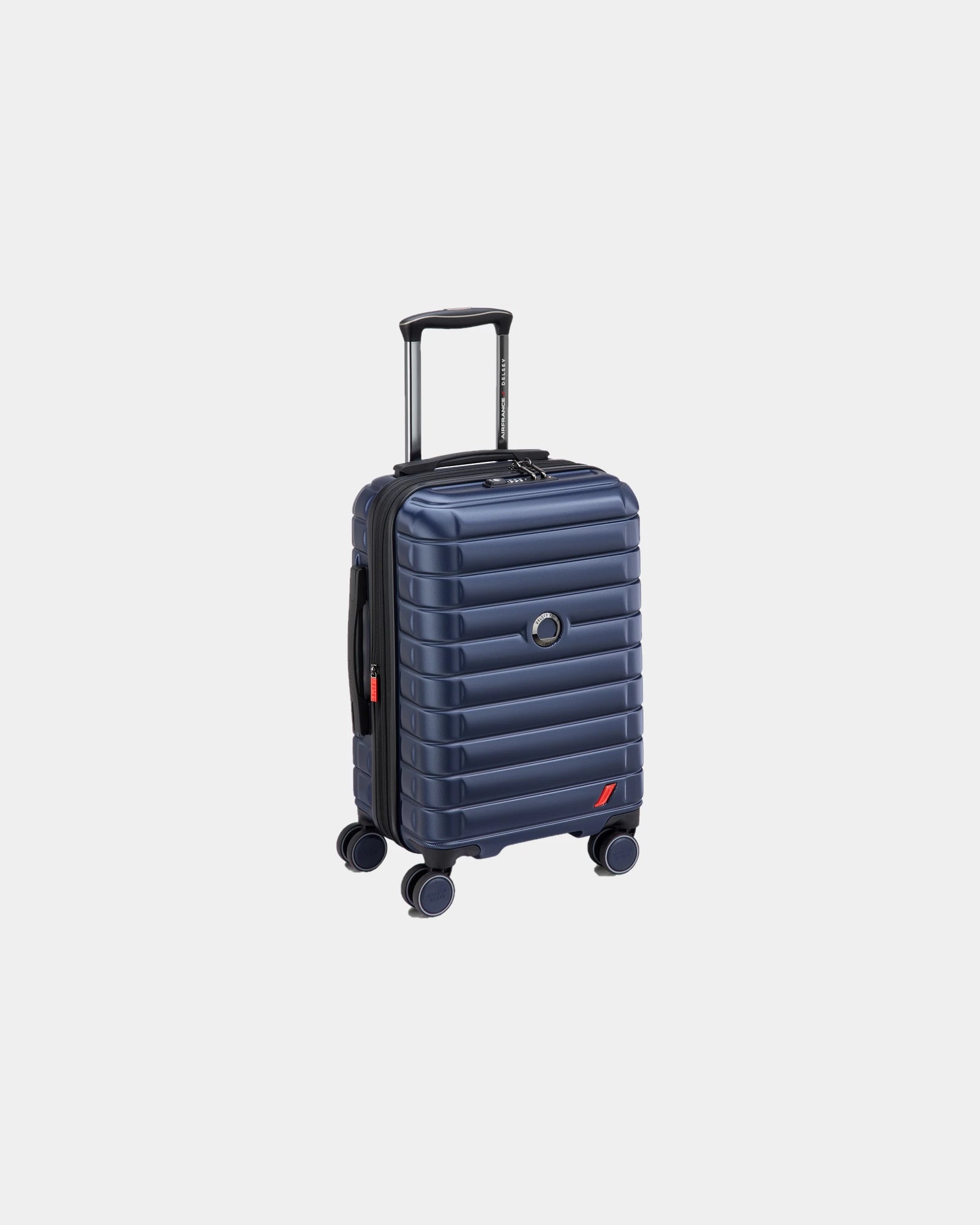 Koffer polycarbonaat 55 cm Shadow Af om te personaliseren - Diepmarineblauw