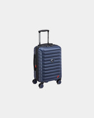 Koffer polycarbonaat 55 cm Shadow Af om te personaliseren - Diepmarineblauw