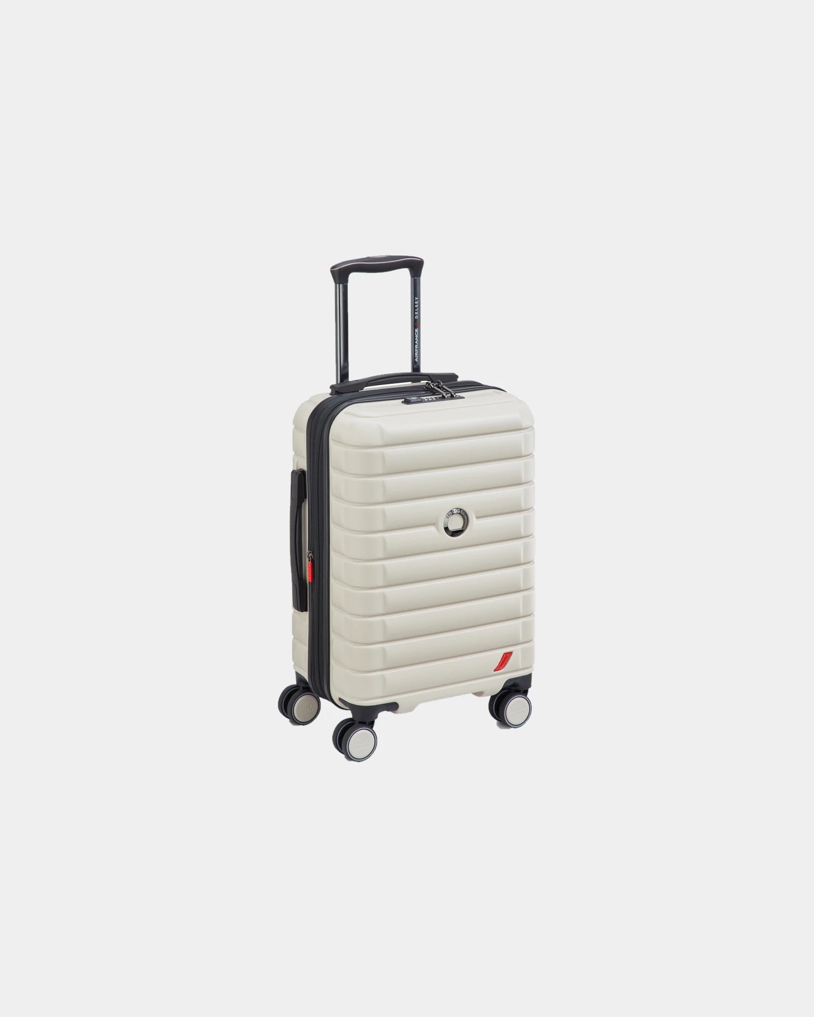 Koffer polycarbonaat 55 cm Shadow Af om te personaliseren - Ivoor