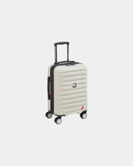 Koffer polycarbonaat 55 cm Shadow Af om te personaliseren - Ivoor