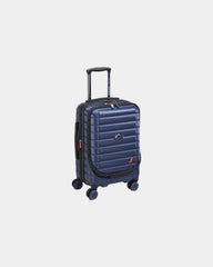 Koffer polycarbonaat 55 cm Shadow Af om te personaliseren - Diepmarineblauw