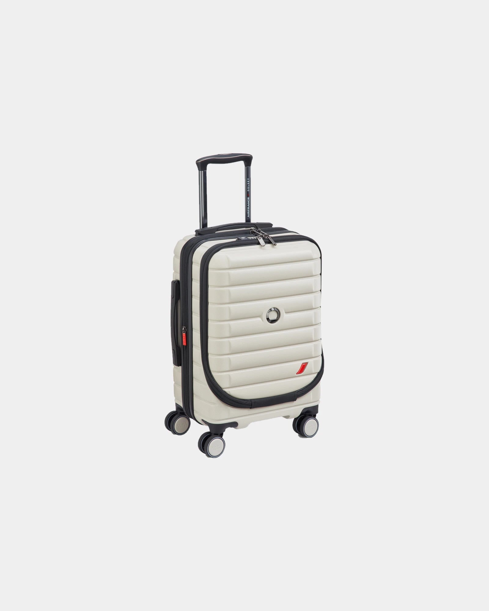 Koffer polycarbonaat 55 cm Shadow Af om te personaliseren - Ivoor