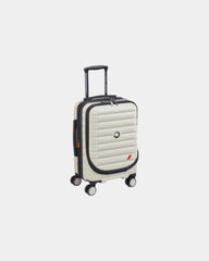 Koffer polycarbonaat 55 cm Shadow Af om te personaliseren - Ivoor
