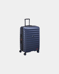 Koffer polycarbonaat 124L 76 cm Shadow om te personaliseren - Diepmarineblauw